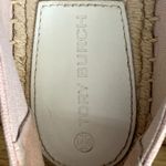 Tory Burch Tory Buch Poppy Canvas Patent Espadrille Flats in Pink/White/Brown Photo 6
