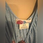 Free People beach blue linen blend oversized jumpsuit xs Photo 7