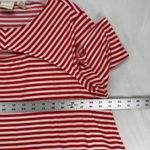 Chico's  Swing Tunic Top Red White Striped Cut Out Neckline Casual Size‎ 2 US L Photo 1