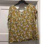 Rachel Zoe Women 100% Linen Shirt Top Blouse Size Large Button Back Lightweight Photo 3