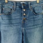 High Waist Cropped Mom Jeans 👖 Blue Size 28 Photo 5