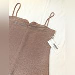 Reformation NWT  Kyla Dress - Taupe Sparkle - M Photo 10