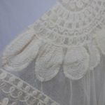 En Crême EN CREME Beige Sunflower Lace Sheer Mesh Festival Kaftan Coverup Size XS Photo 4