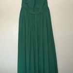 Bari Jay Forest Green Maxi Formal Dress Size 16 Photo 0