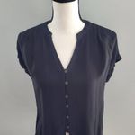 Universal Threads Universal Thread Goods Co. Short Sleeve Black Tie Front Shirt S Photo 2