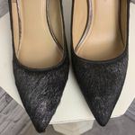 Kenneth Cole  Black Mohair Ankle Strap Pointed Stiletto Heels EUC Photo 3
