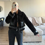Pretty Little Thing  Jacket Black Faux Leather Photo 0