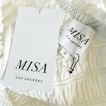 MISA Los Angeles MISA Sandersun Ruffled One Shoulder Cotton Midi Dress White Size S NWT Photo 10