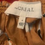 The Great Derby Midi Dress Floral Printed Smocked Vintage Cotton Flowy XS Brown Photo 6