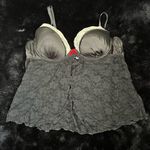 Apt. 9  Black Lace Satin Babydoll Lingerie - Size Medium Photo 1