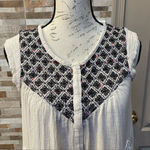 Lucky Brand - cotton top blouse vest cardigan Sz XS RUNS BIG Photo 2