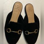 INC  Women's black Faux-Shearling Mules size 9 Photo 0