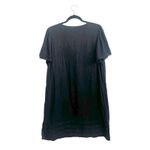 Original Nicole Miller Black Linen Dress Minimalist Classic 90s Quiet Luxury XL Photo 2