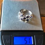 Blue Masoala Sapphire Sterling Silver Ring Size 6 Photo 7