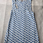 Fossil  Polka Dot Tank Top white blue sheer racerback women’s‎ small Photo 0