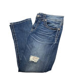 Miss Me Denim Jeans Women's Size 27 JB5014P89 Boyfriend Capri Embellished Photo 2