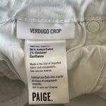 Paige Verdugo white Crop Jeans Photo 5