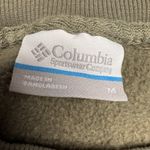 Columbia  Olive‎ Green Floral Print Sweatshirt Sz Medium Photo 3