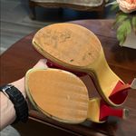 Stuart Weitzman Glossy Red Mules with Floral Accent 8m Photo 7