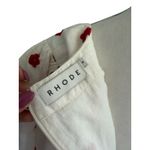 RHODE Mariana White Red Mini Floral Cotton Dress Size 8 Photo 1