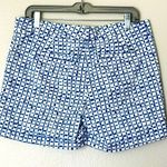 Vineyard Vines Spinnaker Tie Dye Squares Printed Blue/White Shorts Size 10 Photo 3