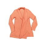 L.L.Bean Sweater Women's S/M Orange Coral Long Sleeve Shawl Collar Open Front Photo 1