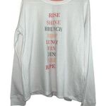 Sonoma  Life and Style Womens Long Sleeve Graphic Crew Neck Sweatshirt Sz L Photo 0