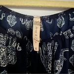 Jesse & J Navy Blue White Elephant Print Longsleeve Romper Jumpsuit Size M Size M Photo 6