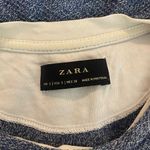 Zara Women’s Blue Heather Short Sleeve Layered T Photo 3