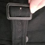 Urban Outfitters  BLACK MILITARY STYLE MOCK NECK WOOL BELTED COAT M Photo 7