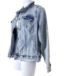 Torrid  Distressed Denim‎ Trucker Jacket size 2 Photo 5