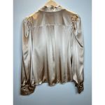 Alice + Olivia  Women's Nadine CL000023005 Size XL Almond Puff Sleeve Blouse NWT Photo 4