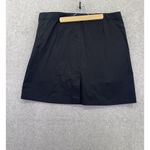 Lands' End  Women's Skort Solid Black Size 16 Cotton Blend A Line Photo 1