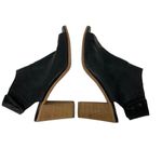 Steven By Steve Madden Steven Madden Black Leather Booties 39‎ Ankle Open Toe Heels Photo 4