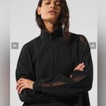 Alo Yoga  NWOT Origin Full Zip Track Jacket Black Size M Photo 4