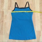 Beyond Yoga  Teal Blue & Black Criss Cross Tank Top Photo 12