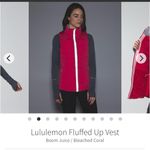 Lululemon Fluffed Up Down vest boom juice fitted size 6 Photo 1