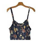 Torrid  Tank‎ Top Women 10 Black Floral Print Button Front Shirt Boho Festival Photo 2