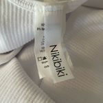 NIKIBIKI NWOT  White Mini Low-Back Ribbed Slip Dress One Size Photo 2