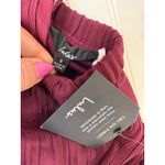 Lulus NWT  Splendid Aura Plum Purple Chiffon Pleated Strapless Maxi Dress Size S Photo 4