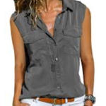 Ark & Co. ModCloth Tops- small blouse (brown / green) - EUC Photo 0