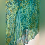 Ruby Rd . Green Blue Pleated Maxi Dress Size 12 Photo 1