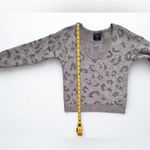 Abercrombie & Fitch Scoop Neck Sweater Light Taupe Grey Soft Leopard Print Sz S Photo 9