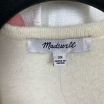 Madewell Antique Cream Colorblock Stripe Wool Blend Kent Cardigan Sz.2x NWT Photo 8