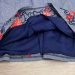 Mi Ami Blue Denim Sleeveless Mini Dress with Embroidered Detail Size Large Photo 7