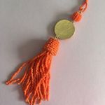 Mixit  Womens orange beaded long necklace Photo 3