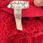 Free People  Red Daydream Lace Bodycon Mini Dress Size Small Photo 6