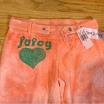 Juicy Couture  Gela Pam Velour Citrus Cooler Terry Fashion Pants Coral Women's 12 Photo 3