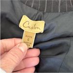 Caslon  Dark Gray Striped Blazer Photo 7