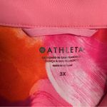 Athleta NWT  Run With‎ It Printed Jacket Painted Energy Coral Pink Size 3X Photo 5